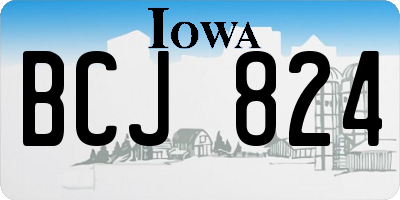 IA license plate BCJ824