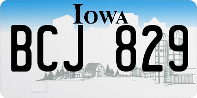 IA license plate BCJ829
