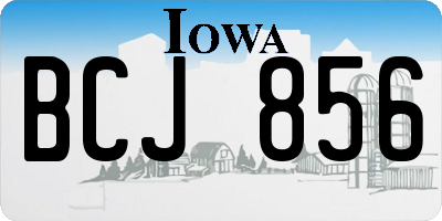 IA license plate BCJ856