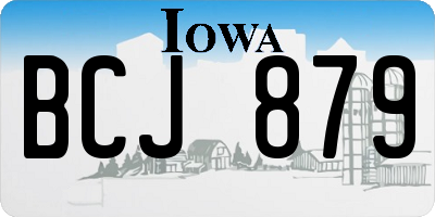 IA license plate BCJ879