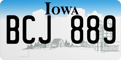 IA license plate BCJ889