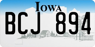 IA license plate BCJ894
