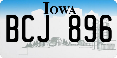 IA license plate BCJ896