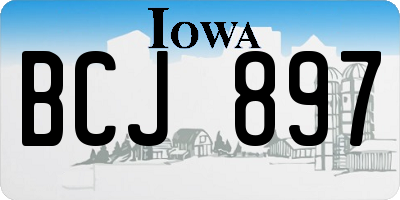 IA license plate BCJ897