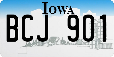 IA license plate BCJ901