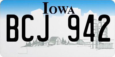 IA license plate BCJ942