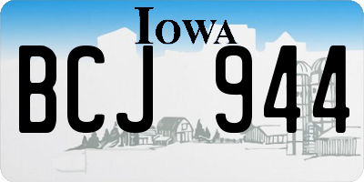 IA license plate BCJ944