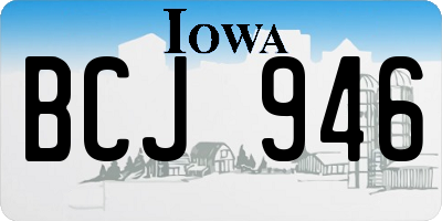 IA license plate BCJ946