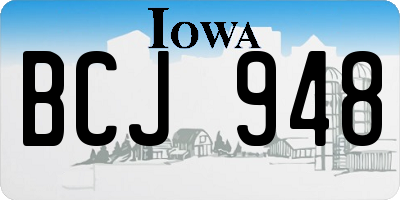IA license plate BCJ948