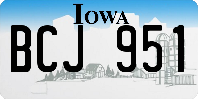 IA license plate BCJ951