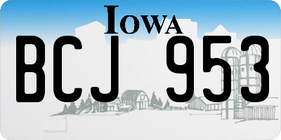 IA license plate BCJ953