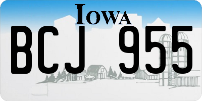 IA license plate BCJ955