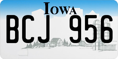 IA license plate BCJ956