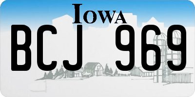 IA license plate BCJ969