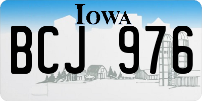 IA license plate BCJ976