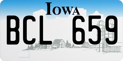 IA license plate BCL659