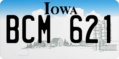 IA license plate BCM621
