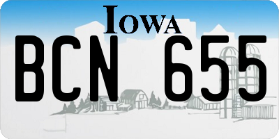 IA license plate BCN655