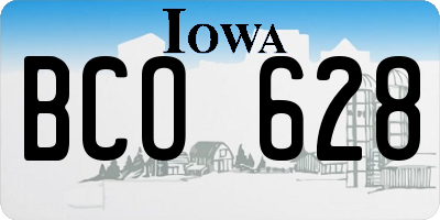IA license plate BCO628