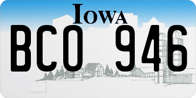IA license plate BCO946