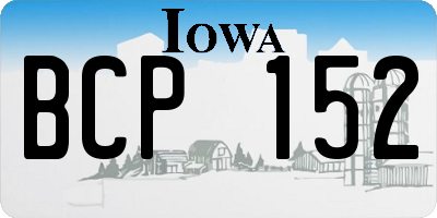 IA license plate BCP152
