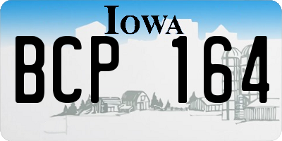 IA license plate BCP164
