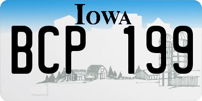 IA license plate BCP199