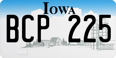 IA license plate BCP225