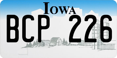 IA license plate BCP226
