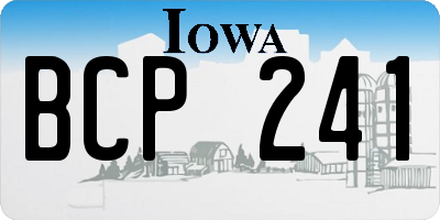IA license plate BCP241
