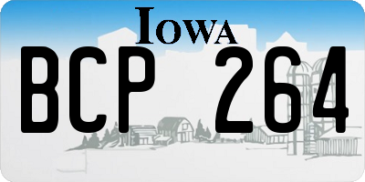 IA license plate BCP264