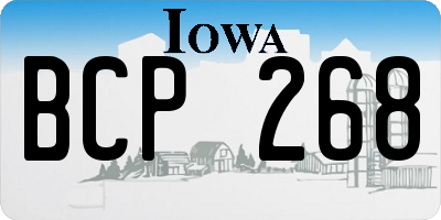 IA license plate BCP268