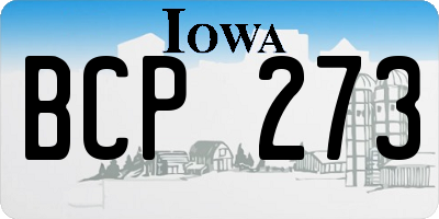 IA license plate BCP273