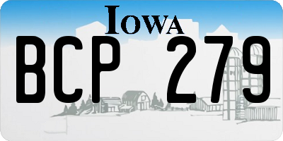 IA license plate BCP279