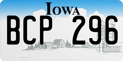 IA license plate BCP296