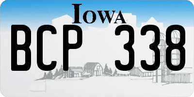 IA license plate BCP338