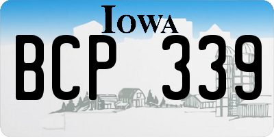 IA license plate BCP339