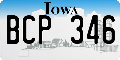 IA license plate BCP346