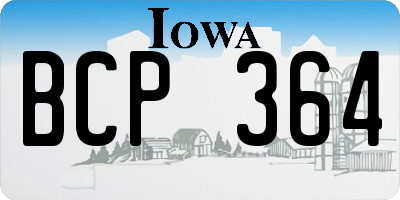 IA license plate BCP364