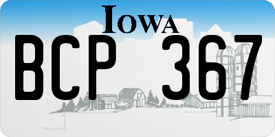 IA license plate BCP367