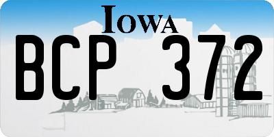 IA license plate BCP372
