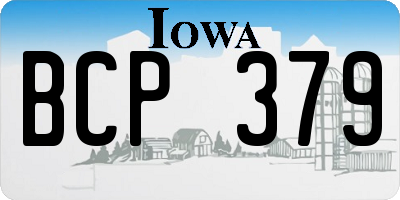 IA license plate BCP379
