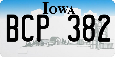 IA license plate BCP382