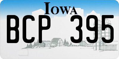 IA license plate BCP395