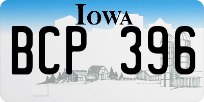 IA license plate BCP396
