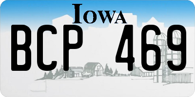 IA license plate BCP469