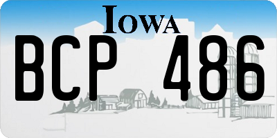 IA license plate BCP486