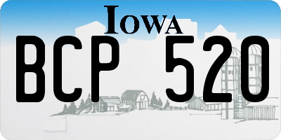 IA license plate BCP520