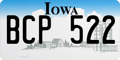 IA license plate BCP522