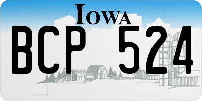 IA license plate BCP524